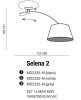 AZZARDO LAMPA SUFITOWA WISZĄCA SELENA 2 GRAY AZ2284+AZ2591